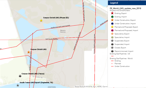 Corpus Christi LNGMap