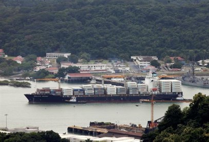 Reuters - Panama Canal Container Ship